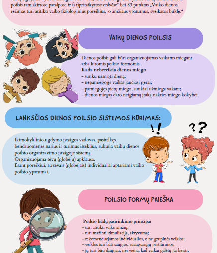 Vaikų dienos poilsio organizavimas