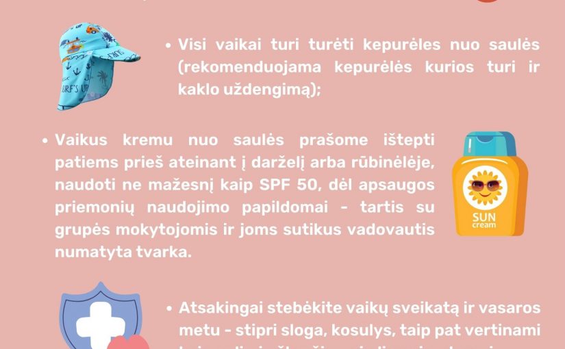 Pasitikime vasarą saugiai!
