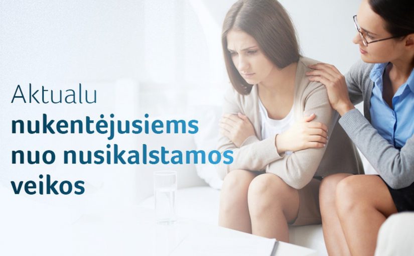 Nuo nusikalstamos veikos nukentėjusiems asmenims teikiama nemokama ir konfidenciali pagalba